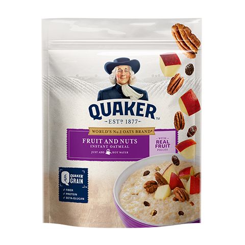 QUAKER FRUIT AND NUTS INSTANT OATMEAL 350g